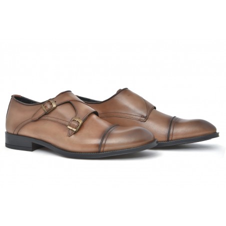 Zapato monkstrap de vestir con cierre de hebillas JAEN1204
