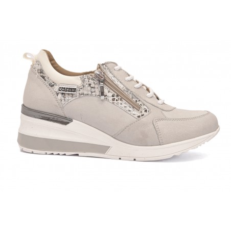Zapatillas con cuña para mujer en ancho especial SIRI39005