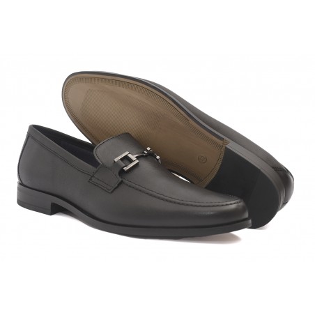 Mocasín de piel con banda metalica para hombre BRISTOL1151