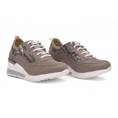 Zapatillas con cuña para mujer en ancho especial SIRI39005