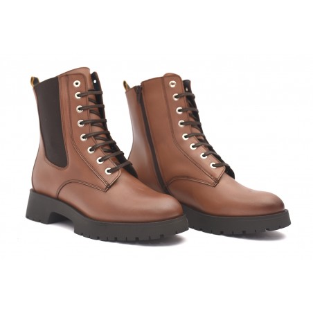 Bota de media caña en piel para mujer REBECA52253