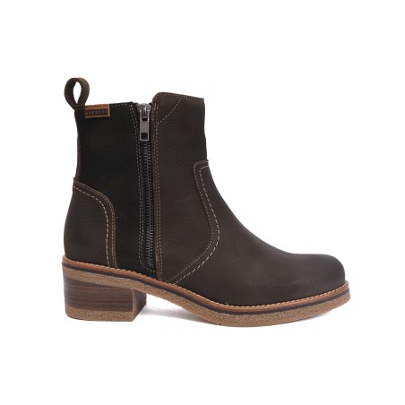 Botín mujer de piel CONFORT ZEBRA60300