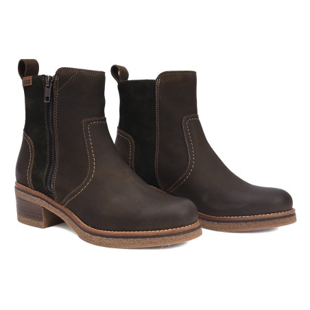 Botín mujer de piel CONFORT ZEBRA60300