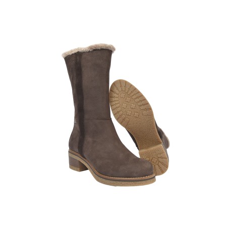 Bota alta de piel mujer confort ZEBRA60302