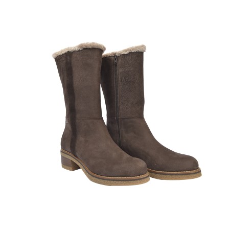 Bota alta de piel mujer confort ZEBRA60302
